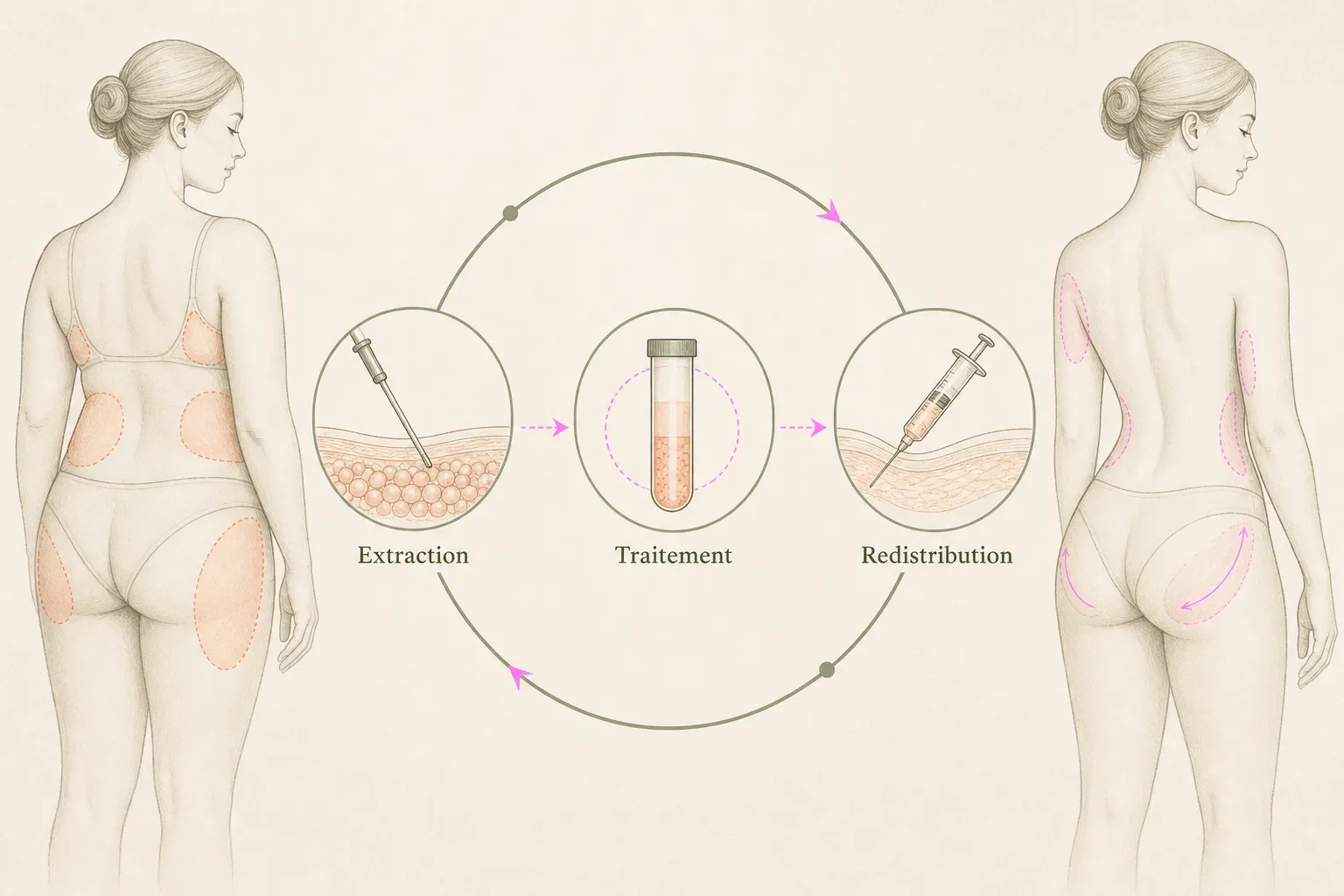 Infographie : Peut-on combiner liposuccion et lipofilling ?