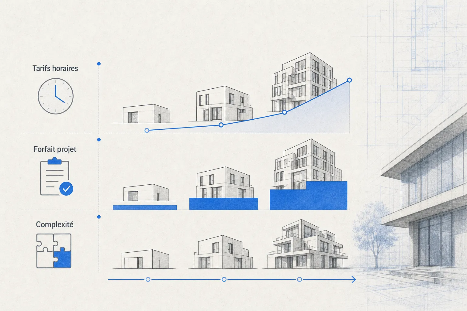 Infographie : Quels sont les tarifs d'un bureau d'étude structure ?