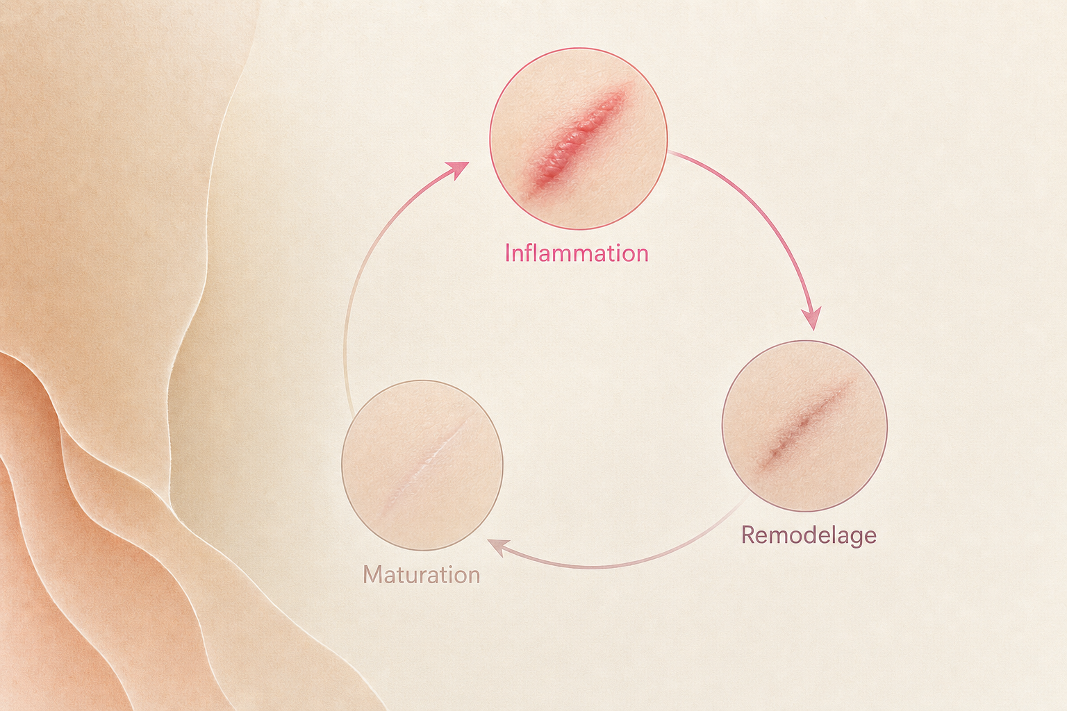 Infographie : Comment évolue votre cicatrice après l'augmentation mammaire ?