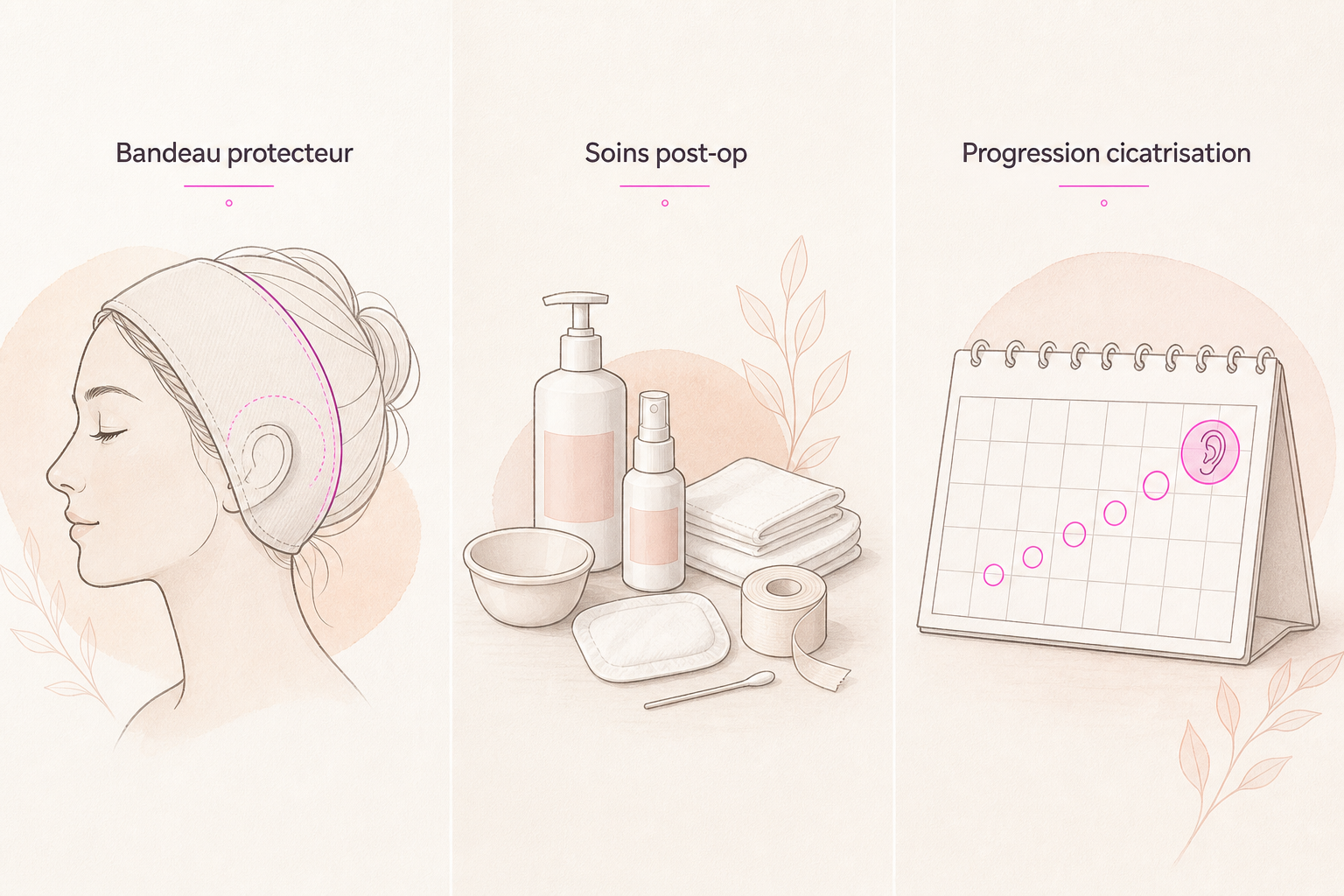 Infographie : Comment optimiser votre cicatrisation après une otoplastie ?