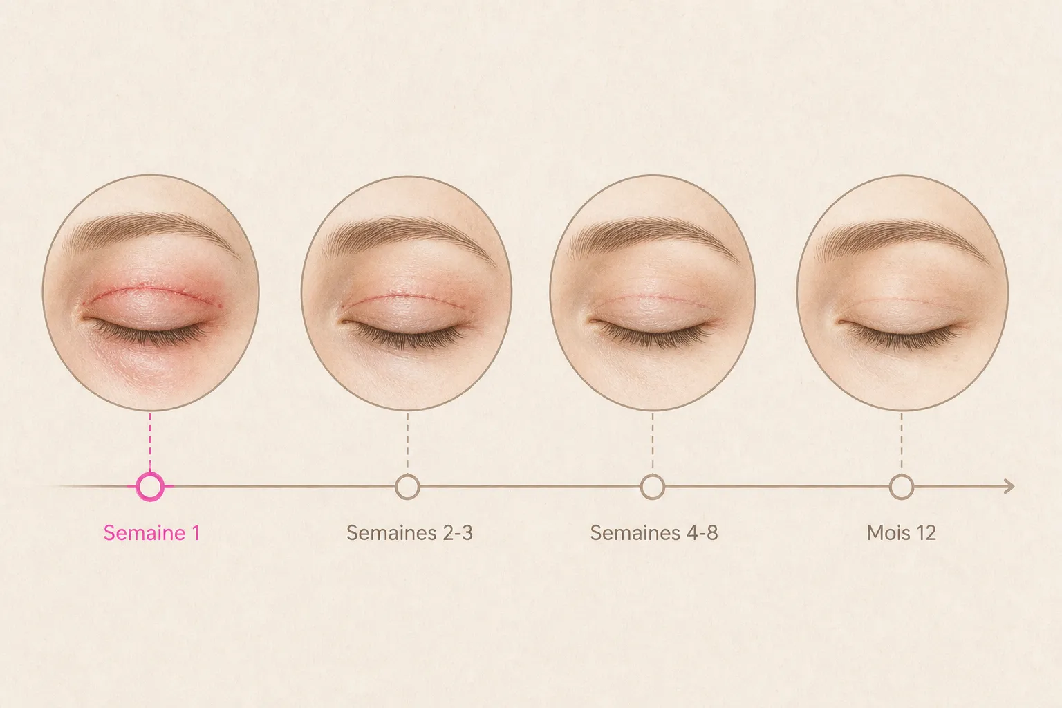 Infographie : La cicatrice de blépharoplastie est-elle vraiment visible ?
