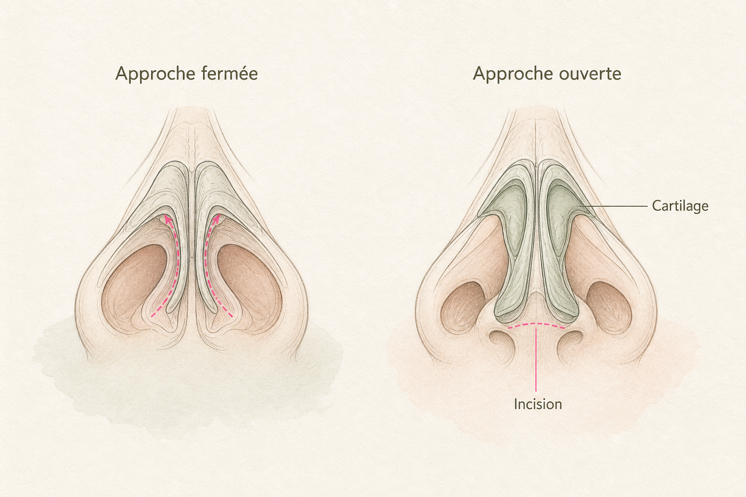 Infographie : Comment se déroule la chirurgie de la pointe du nez ?