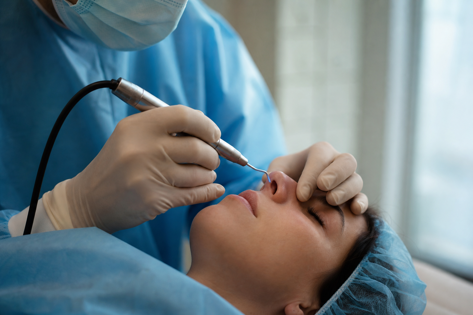 Illustration : Avantages et inconvénients de la rhinoplastie ultrasonique